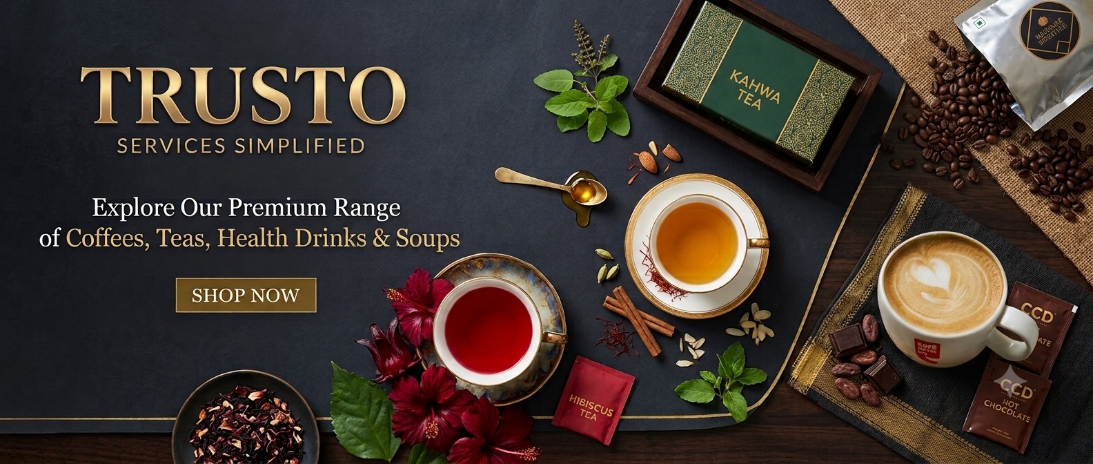 TRUSTO Coffee and Tea Banner